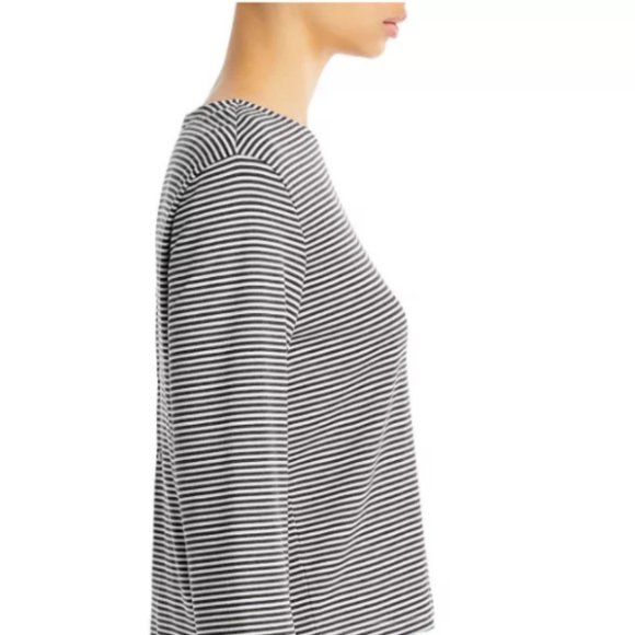 Theory Lowell Square Striped Tee MSRP $140 Great Reviews SZ S M L XL - Picture 6 of 8